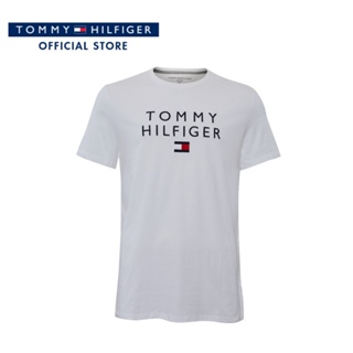 Tommy Hilfiger เสื้อยืดแขนสั้นผู้ชาย รุ่น 78J4907 YBR - สีขาว