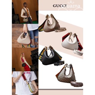 100% ของแท้ GUCCI Attache Series กระเป๋าสะพายไหล่ขนาดเล็กสำหรับสุภาพสตรี