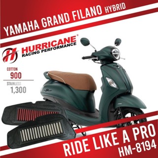 ถูกที่สุด HURRICANE กรองอากาศ GRAND FILANO กรองอากาศแต่ง ไส้กรองอากาศ ไส้กรองอากาศแต่ง เพิ่มแรงม้า ล้างได้