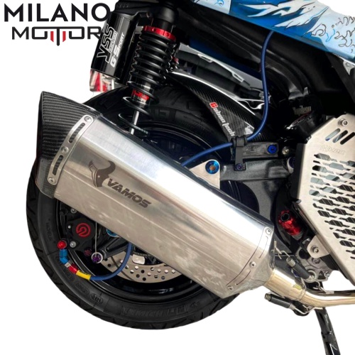 ท่อมอเตอร์ไซค์ Vamos ท่อแต่งPCX 160 ท่อแท้ตรงรุ่น!! มี(มอก.) motorcycle exhaust T6