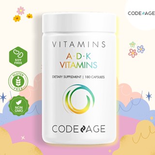 CODEAGE A D K Vitamins - 180 Capsules 🌸กระตุ้นเซลล์ Osteoblast บำรุงกระดูก🌸