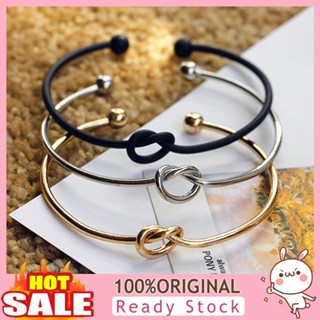 [B_398] Women Fashion Elegant Simple Style Knot Adjustable Open Bracelet Bangle