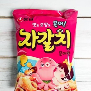 ขนมอบกรอบรสปลาหมึก nongshim jagalchi octopus flavor 자갈치 문어맛 90g ขนมเกาหลี