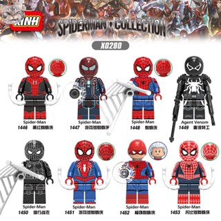 บล็อกตัวต่อเลโก้ Spider-Man Series Venom Agent ขนาดเล็ก 12 ซม. สีดํา แดง ของเล่นสําหรับเด็ก