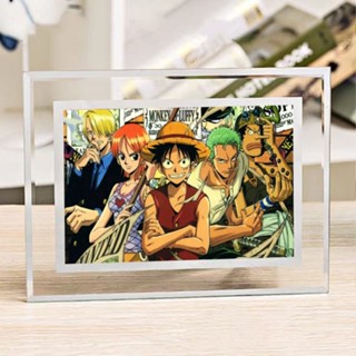 (ONE PIECE) คริสตัลกรอบรูปคริสตัลแก้วกรอบรูปอะนิเมะของขวัญวันเกิด