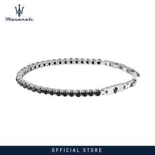 Maserati Jewels 22cm Stainless Steel Mens Tennis Bracelet JM222AVC04 (Adjustable)