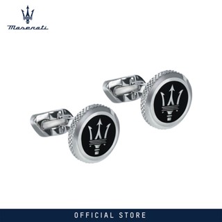 Maserati Jewels 25mm Mens Steel Cufflinks JM416AIL03