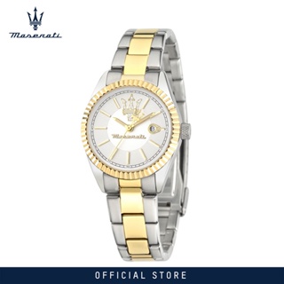 [2 Years Warranty] Maserati Competizione 32mm Silver Dial Womens Quartz Watch R8853100505