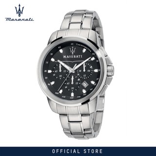 [2 Years Warranty] Maserati Successo 44mm Case Metal Band Mens Quartz Chronograph Watch R8873621001