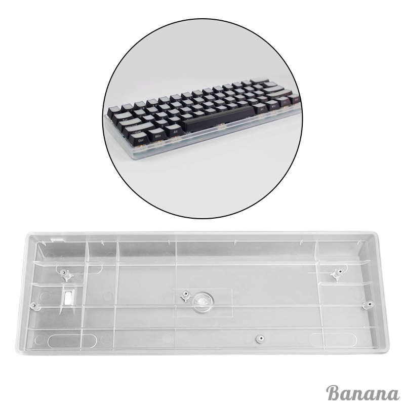 60% Compact Durable Plastic Mechanical Keyboard Case Component Compatible with GH60 POKER2 POK3R FAC