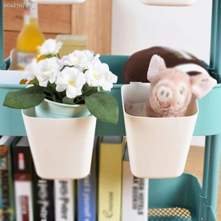 Back Hanging Plastic Storage Basket Small Hanging Bucket Multifunctional Portable Hanging Basket Kitchen Storage