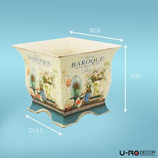 U-RO DECOR กระถางดอกไม้ รุ่น BAROQUE-S กระถางต้นไม้