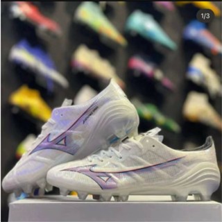 รองเท้าฟุตบอล Mizuno Morelia Alpha Neo 3 Made In Japan Fg สําหรับผู้ชาย และผู้หญิง เหมาะกับการเล่นฟุตบอลกลางแจ้ง ไซซ์ 39-45