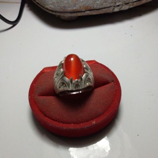 แหวนพลอยแก้วตาแมวโบราณ size 58