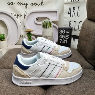 A_didas Courtbeat รองเท้าลําลอง ข้อสั้น กันลื่น น้ําหนักเบา