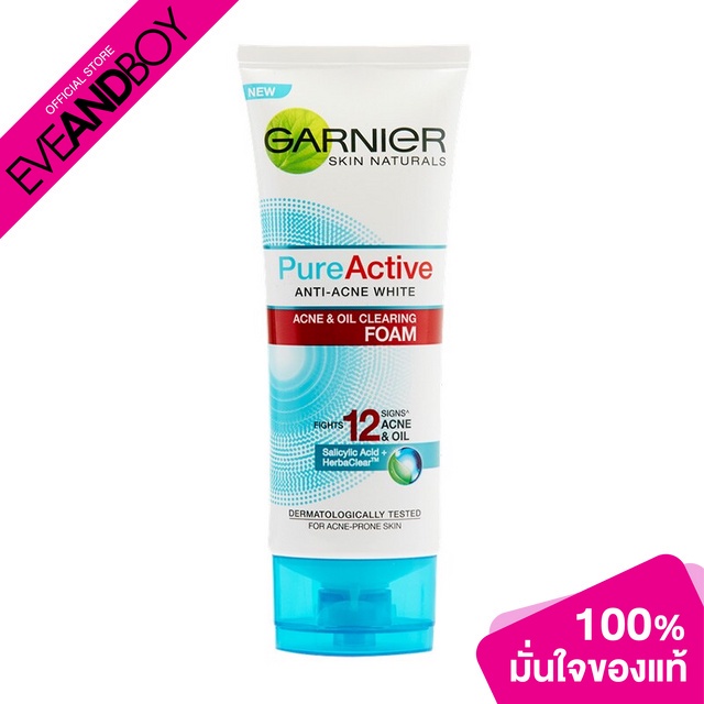 GARNIER - Pure Active Anti Acne White Oil Clearing Foam