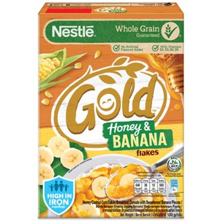 เนสท์เล่อาหารเช้าฮันนี่บานาน่าโกลด์เฟลกส์ 180กรัม  /  Nestle Cereal Gold Banana 180g.