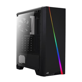 อุปกรณ์คอมพิวเตอร์ _ CASE (เคส) AEROCOOL CYLON TEMPERED GLASS RGB (BLACK)