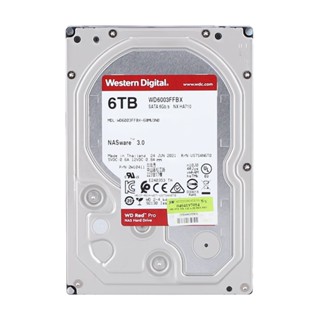 อุปกรณ์จัดเก็บข้อมูล ( 6 TB 3.5" HDD (ฮาร์ดดิสก์ 3.5") WD RED PRO - 7200RPM SATA3 (WD6003FFBX)