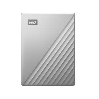 อุปกรณ์จัดเก็บข้อมูล ;;; 4 TB PORTABLE HDD (ฮาร์ดดิสก์พกพา) WD MY PASSPORT ULTRA (SILVER) (WDBFTM0040BSL)