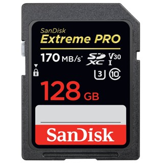 อุปกรณ์จัดเก็บข้อมูล ^ 128 GB SD CARD (เอสดีการ์ด) SANDISK EXTREME PRO SDXC CLASS 10 (SDSDXXY-128G-GN4IN)