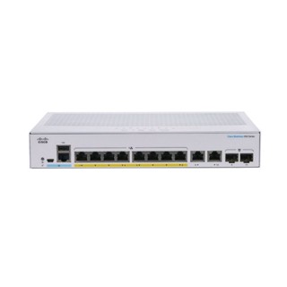 อุปกรณ์เน็ตเวิร์ค || SWITCH (สวิตซ์) CISCO CBS350 MANAGED 8-PORT GE, POE, 2X1G COMBO (CBS350-8P-2G-EU)