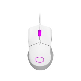 คีย์บอร์ด และเมาส์ &amp; MOUSE (เมาส์) COOLER MASTER MM310 WIRED GAMING MOUSE [MM-310-WWOL1] WHITE MATTE