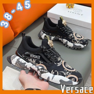 [EUR Size] Versace รองเท้าลําลอง ข้อสั้น สําหรับผู้ชาย ไซซ์ 38-45 2023