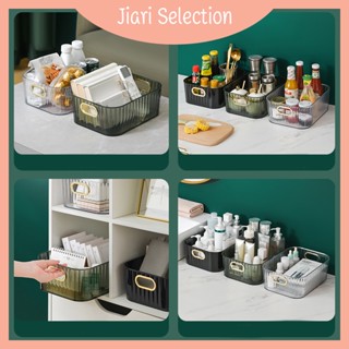 Jiari Selection  [✨สินค้าใหม่✨] กล่องเก็บของสุดหรูขนาดเล็ก กล่องเก็บของพลาสติก กล่องปิดผนึกโปร่งใส กล่องเก็บของในตู้เย็น มี 2 ​​ขนาดและสีให้เลือก วัสดุ PET