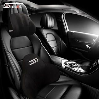 Sieece หมอนรองคอในรถ ที่พิงหลังในรถ ของแต่งภายในรถยนต์ สำหรับ Audi R8 A1 A5 TT Q5 Q3 A3 RS5 A6 A4