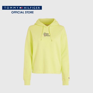 Tommy Hilfiger เสื้อฮู้ดดี้ผู้หญิง รุ่น DW0DW15410 MSA - สีเหลือง