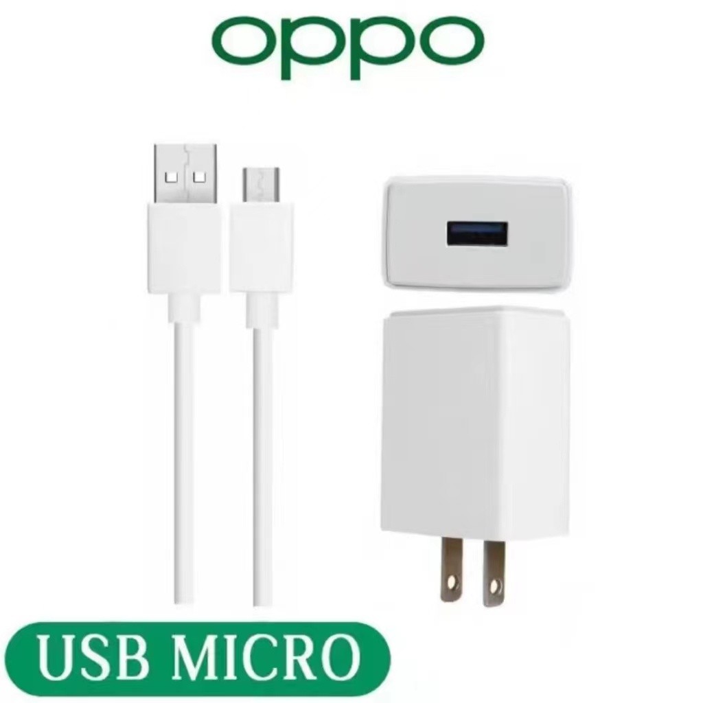 ชุดชาร์จ OPPO Micro USB สายชาร์จชาร์จเร็ว ชุดชาร์จ รองรับรุ่นF9 F5 r15 r11 r11s r9s r9 r11plus oppor17 findx r9plus r7s