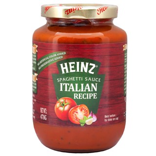 ไฮนซ์ซอสสปาเก็ตตี้ปรุงสำเร็จอิตาเลียน 470กรัม  /  Heinz Sauce Spaghetti Instant Italian 470g.