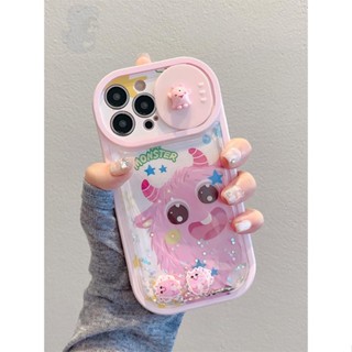 เคสโทรศัพท์มือถือ ลายมอนสเตอร์น่ารัก สามมิติ สําหรับ Apple iPhone 14 13 12 11 14