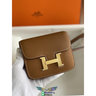 Herm constance slim casuel chest belt bag waist wallet purse Epsom leather handmade stitch