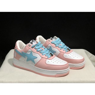 ของแท้100% A Bathing Ape (BAPE) BAPE STA LOW รองเท้าผ้าใบที่ทนทาน รองเท้าอินเทรนด์ รองเท้าวิ่งที่สะดวกสบาย