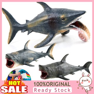 [B_398] Large Megalodon Shark Toy Ability Rust-proof Best Collection Realistic Sea Animal White Shark Figurine for Decor