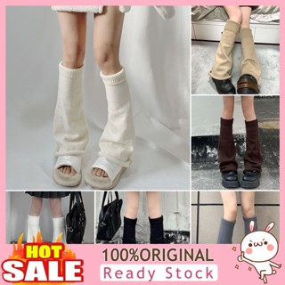 [B_398] 1 Pair Leg Warmers Knitted Thickened Knee Stretchy Keep Warm Solid Color Autumn Winter Women Boot Stockings for Outdoor