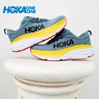 [พร้อมส่ง] Hoka One Bondi8 รองเท้าผ้าใบลําลอง ยืดหยุ่น เหมาะกับการเล่นกีฬา เดินทาง สําหรับผู้ชาย