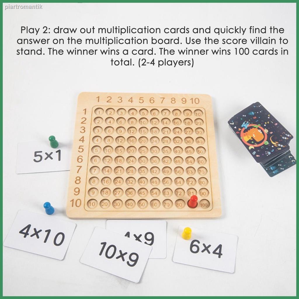 Table Multiplication Board Game Math Table Puzzle Game For Kids Child Learning Educational Toys With