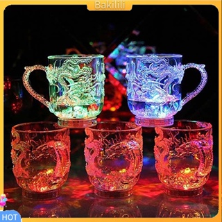 (Bakilili) LED Flashing Color Change Water Activated Light Up Dragon Beer Whisky Cup Mug