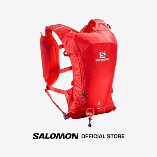 SALOMON AGILE 6 SET FIERY RED กระเป๋า กระเป๋าใส่น้ำ สำหรับวิ่งเทรล ความจุ 6 ลิตร