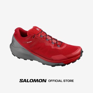 SALOMON SENSE RIDE 3 SHOES สี GOJI BERRY/QUIET SHAD รองเท้าปีนเขา รองเท้าวิ่งเทรลชาย รองเท้าผ้าใบ Trail Running วิ่งเทรล