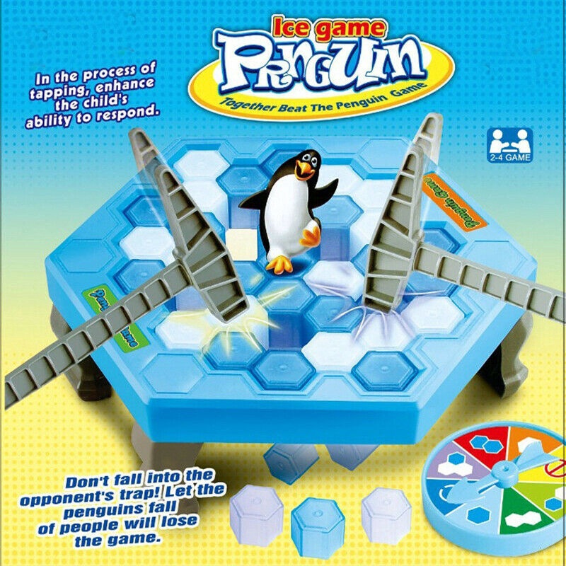 ❤❤❤🔥🔥🔥Larger Size Save the Penguin Don't Break The Ice Penguin Trap Party Funny Toys Board Game