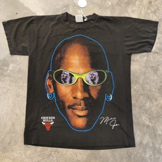 MICHAEL JORDAN เสื้อวง เสื้อทัวร์ ผ้าฝอกเฟด