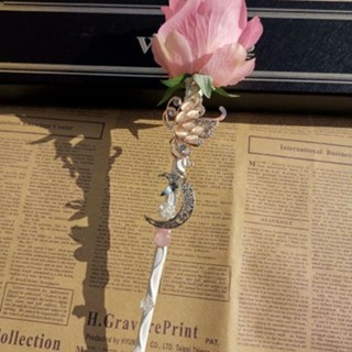 ▨㍿Rose Immortal Flower ไม้กายสิทธิ์ Immortal Flower Custom Cane Cane Handmade Exclusive Scepter Harry Potter Magic Spot