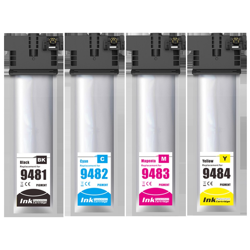 for T948xl T9481 - T9484 Pigment หมึกพร้อมชิปสำหรับ Epson T948 948 WorkForce Pro WF-C5290 WF-C5790 W