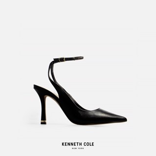 KENNETH COLE รองเท้าส้นสูงผู้หญิง รุ่น ROMI CHAIN ANKLE STRAP สีดำ ( HEL - KL22RCA01-001 )