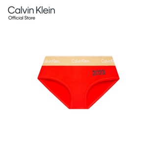 Calvin Klein กางเกงในผู้หญิง รุ่น QF7309AD 3RB ทรง HIPSTER - สีแดง