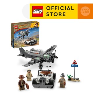 LEGO Indiana Jones 77012 Fighter Plane Chase Building Toy Set (387 Pieces)